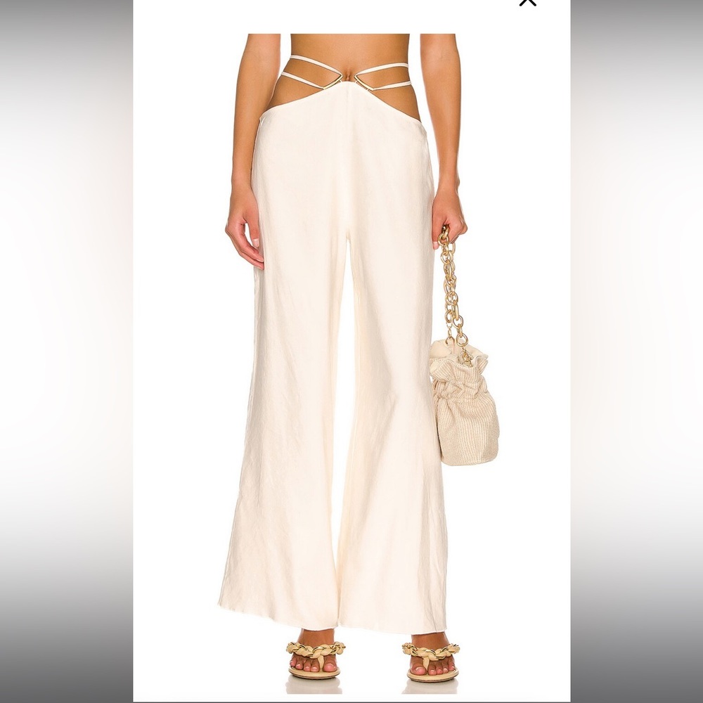 NEW WITH TAGS Cult Gaia Tessa linen Pant size medium